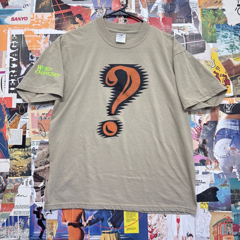 Vintage Jerzees Heavyweight‎ Blend TShirt Who Ya Representin... L